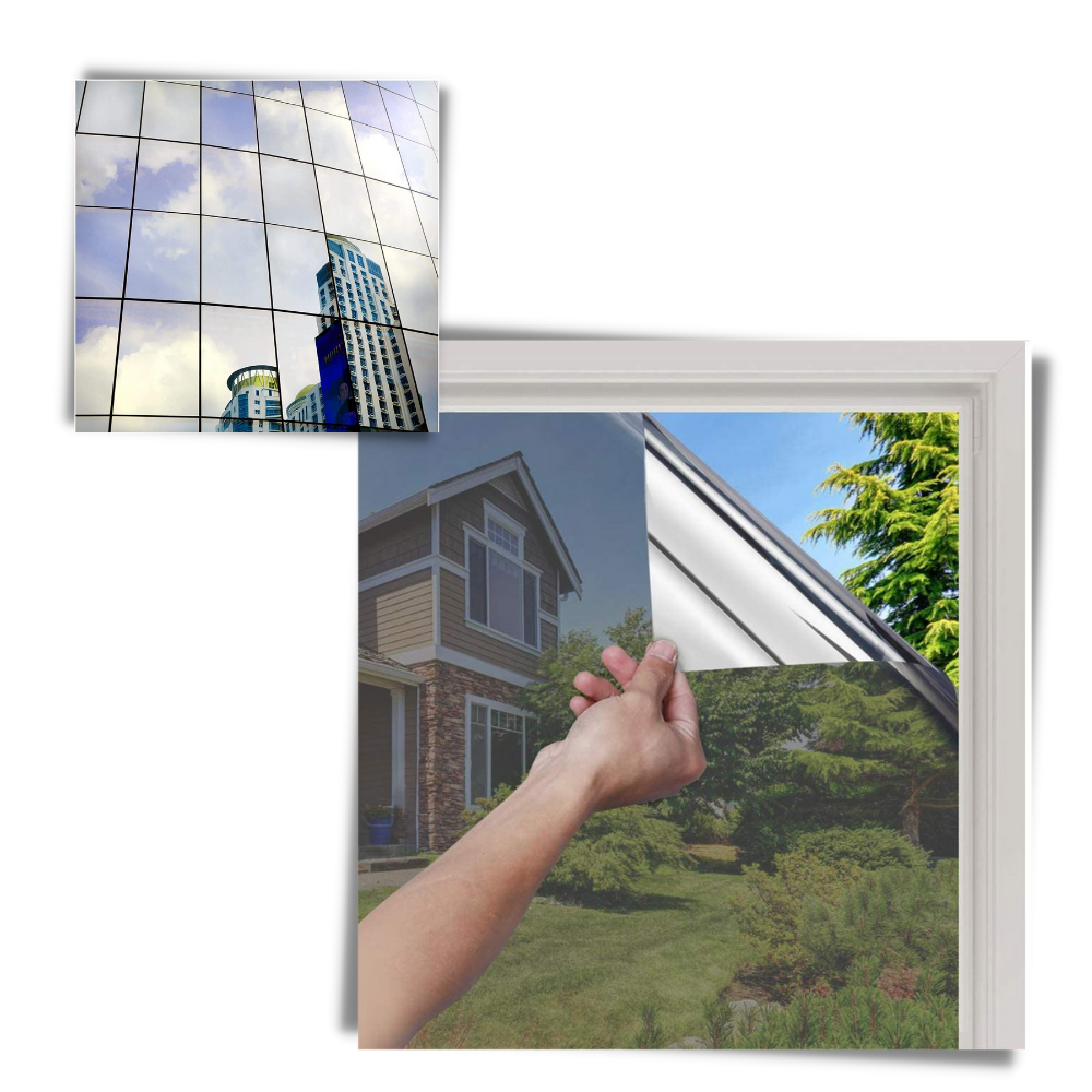 Pellicola riflettente per la privacy delle finestre - Effetto di blocco dei raggi UV - Ozerty