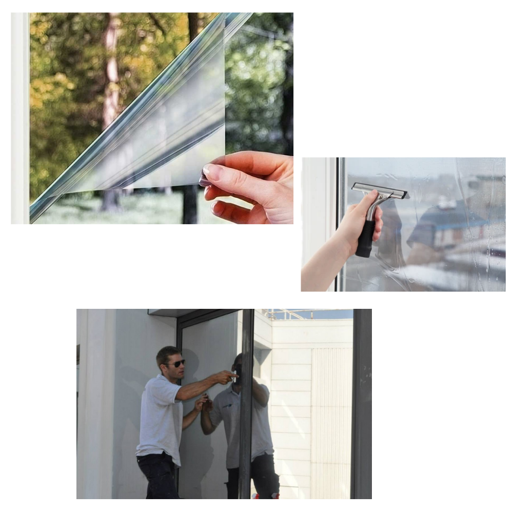 Pellicola riflettente per la privacy delle finestre - Facile da installare - Ozerty