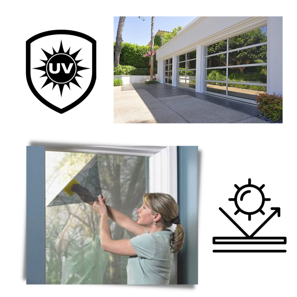 Reflective Window Privacy Film - Offers Improved Privacy and Safety - 