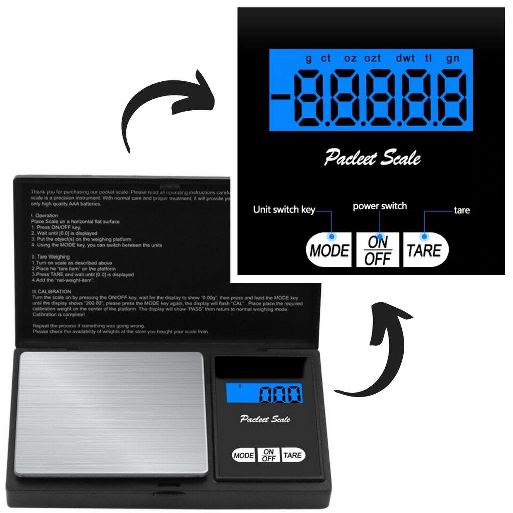 Digital Pocket Scale - Convenient function - Ozerty