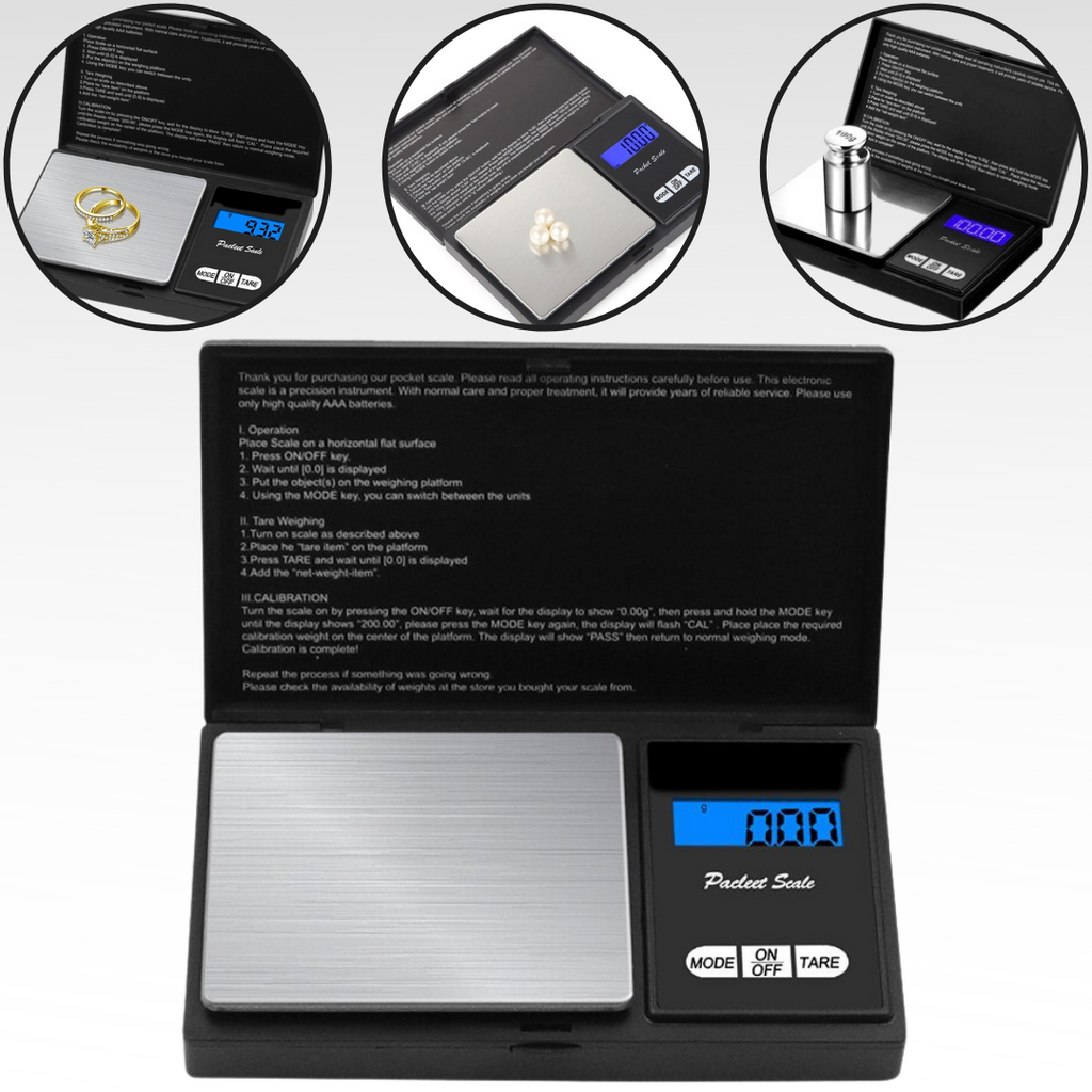 Digital Pocket Scale | Jewellery Scales | Mini Grams Weighing Machine - Ozerty