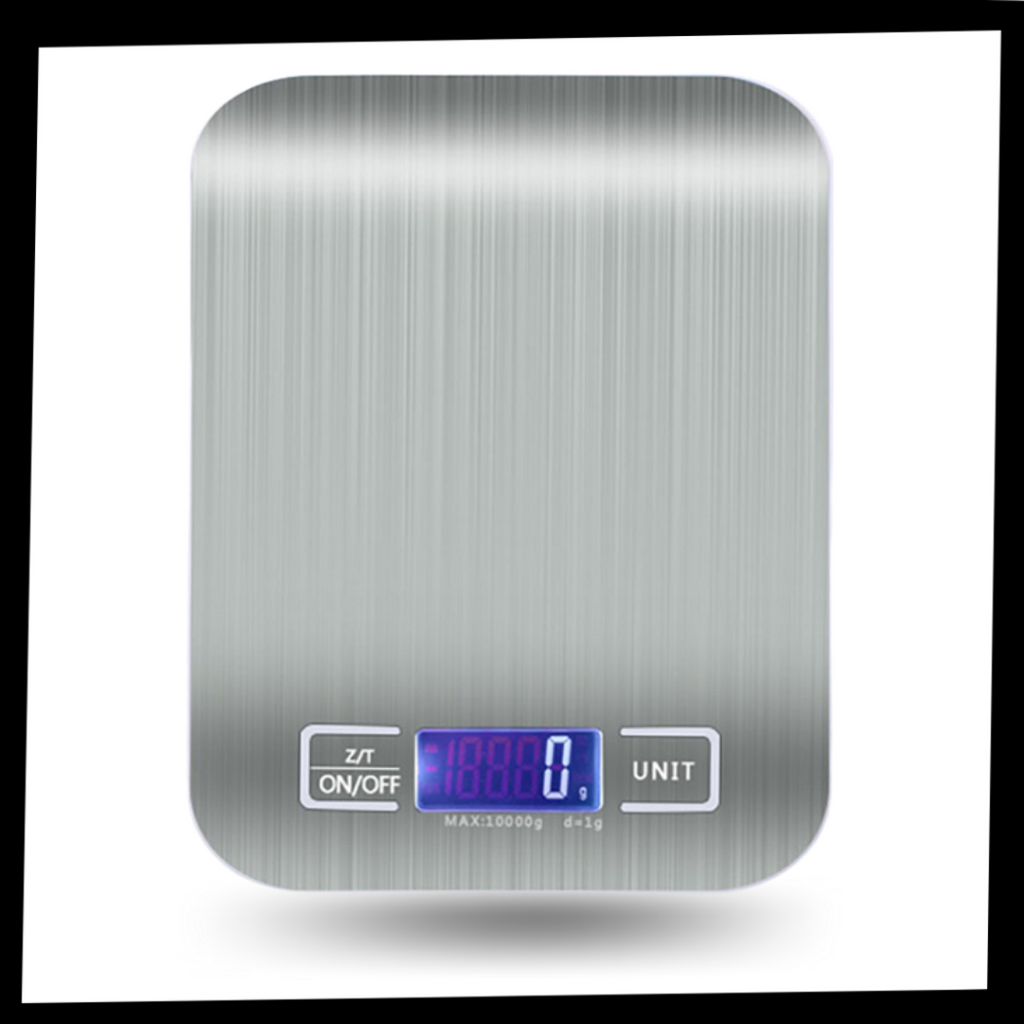 Stainless Steel LCD Digital Kitchen Scale - Package - Ozerty