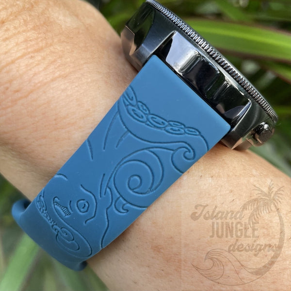 Tiare Tribal Silicone Watch Band Compatible with Series 1-9, SE & Ultr –  Island Jungle Designs