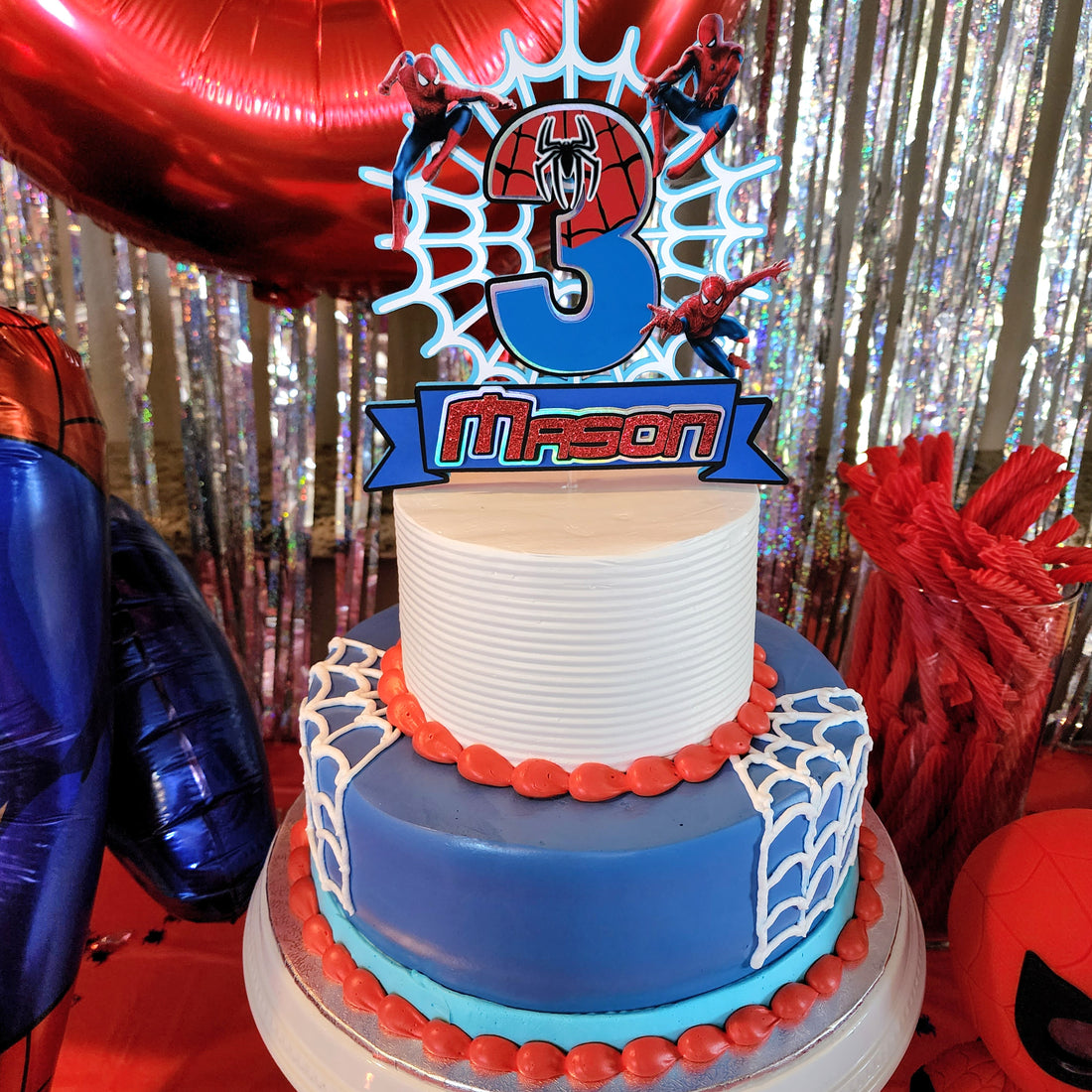 spiderman cake topper