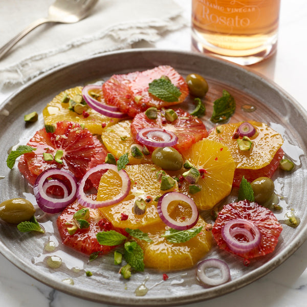 The orange salad shown above is now enhanced with olives and onions.