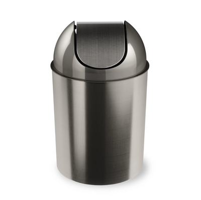 Umbra 2.25 gal Garbino Plastic Recycle Open Top Office Trash Can, Black 