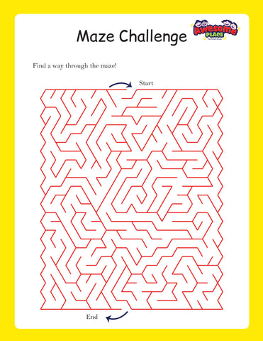 Awesome place DIY KIT FOR KIDS - FREE printables MAZE