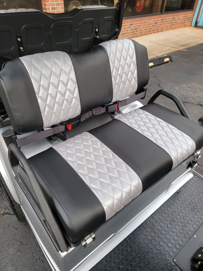 Diamond Stitching Front Seat Covers for Icon® or Advanced EV 4 Passenger Golf  Cart - Prime Cart Parts