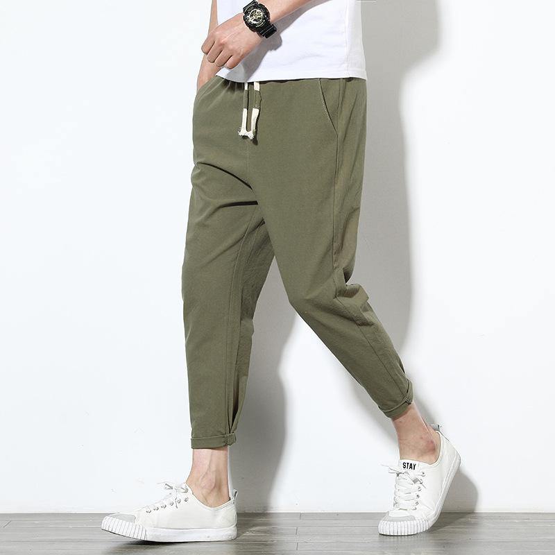 Men's cotton slim fit ankle length trousers – Eccentric You