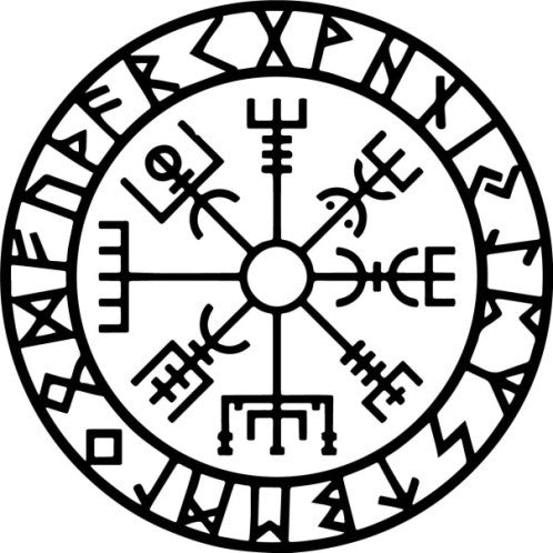 Symboles de la mythologie viking-nordique Vegvisir