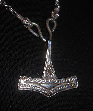 Real Viking Age thor hammer necklace