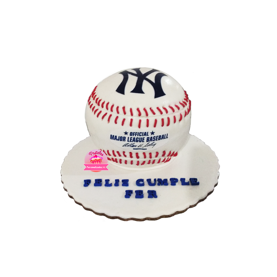 PASTEL PELOTA BASEBALL 3D – Pasteles Personalizados MX