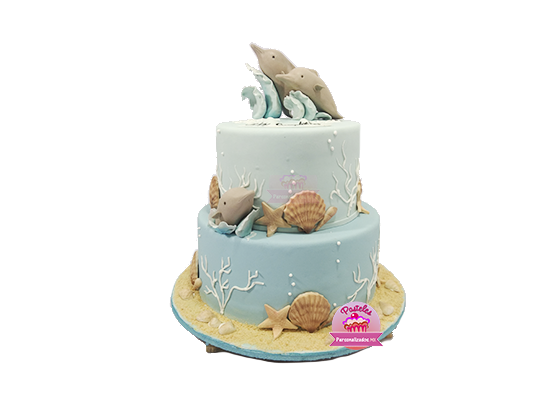 PASTEL DELFINES – Pasteles Personalizados MX