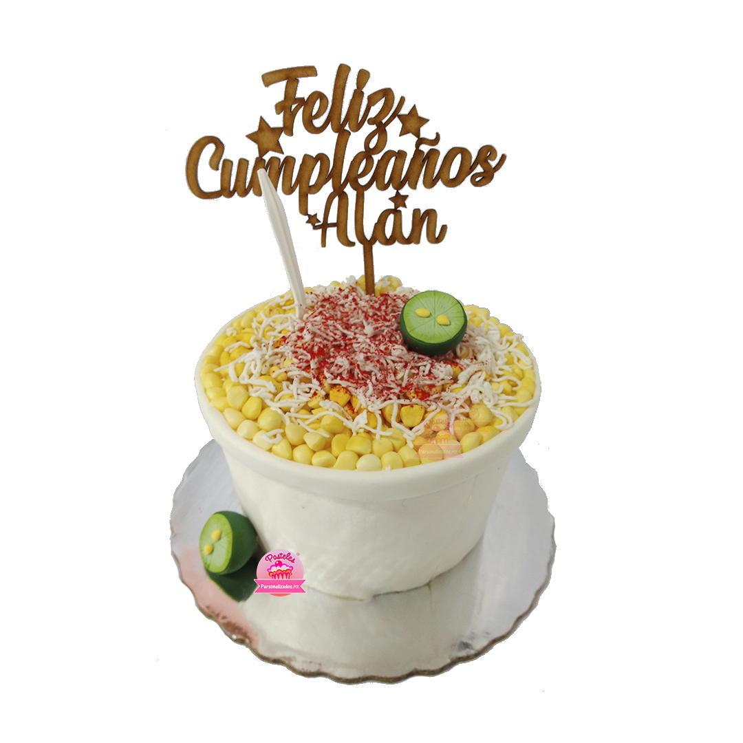 PASTEL ESQUITES 3D – Pasteles Personalizados MX