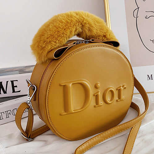 Dior round cake bag shoulder bag messenger bag