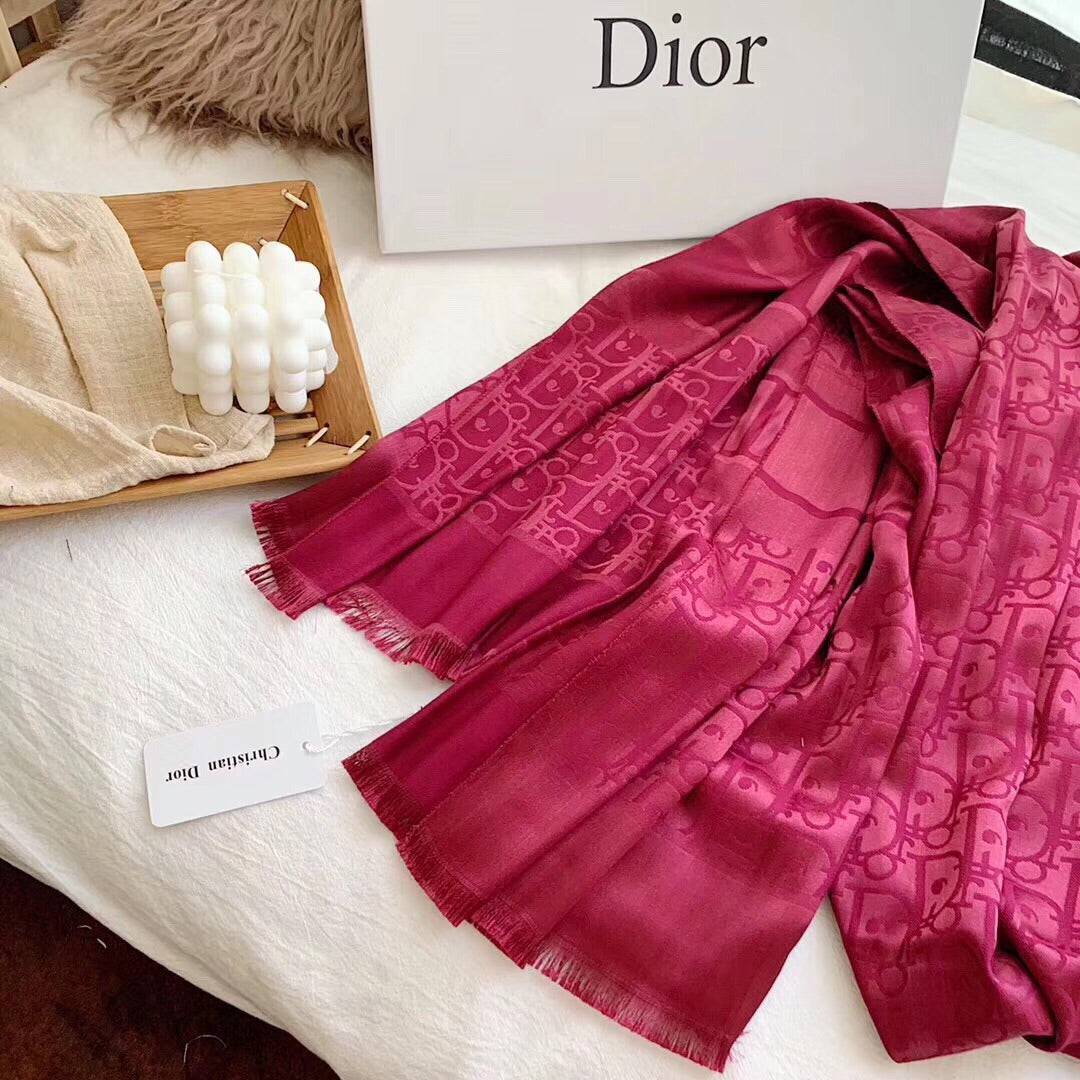 Dior new women's long shawl scarf