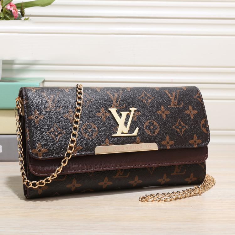 LV louis vuitton classic stitching fashion ladies chain handbag shoulder messenger bag