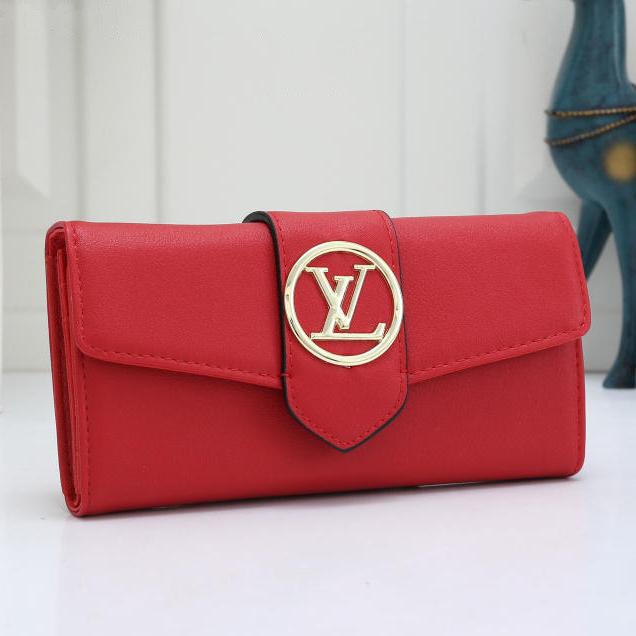Louis Vuitton LV Women Fashion Leather Purse Wallet Bag