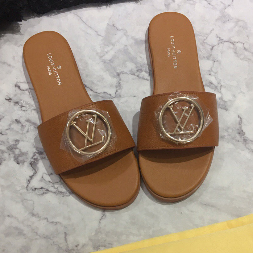 LV Louis Vuitton new printed letters female slippers temperament sandals Shoes