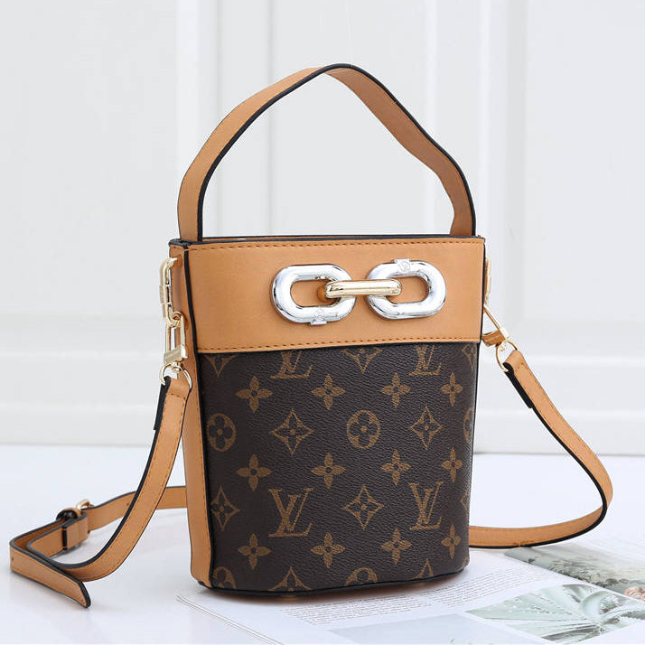 LV Louis Vuitton New Product Colorblock Letter Print Handbag Shopping Bag Shoulder Bag Messenger Bag