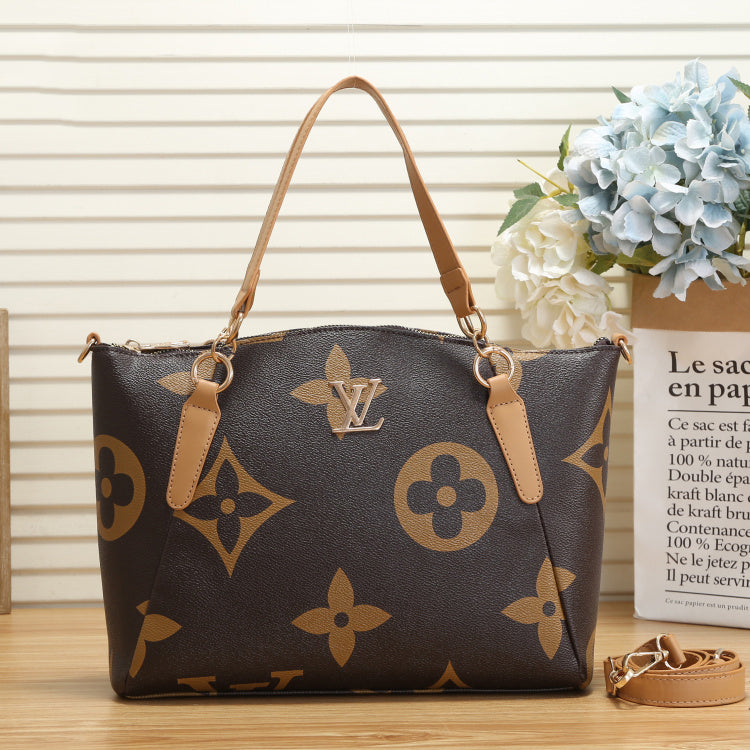 Louis Vuitton LV Fashion Ladies Zip Tote Bag Large Capacity Shopping Bag Shoulder Bag