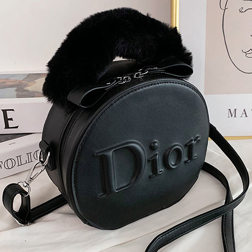Dior round cake bag shoulder bag messenger bag