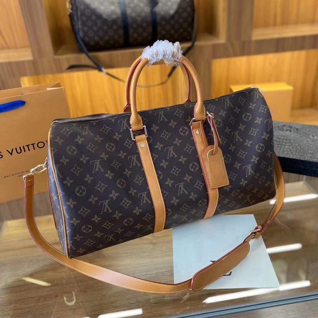 LV Louis Vuitton fashion printed letters men and women large capacity handbag luggage bag