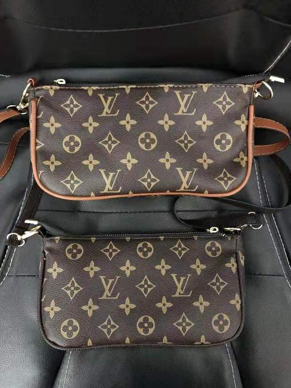 Hipgirls LV Small Bag Louis Vuitton Wallet Bag Women Wrist Bag Coffee Print