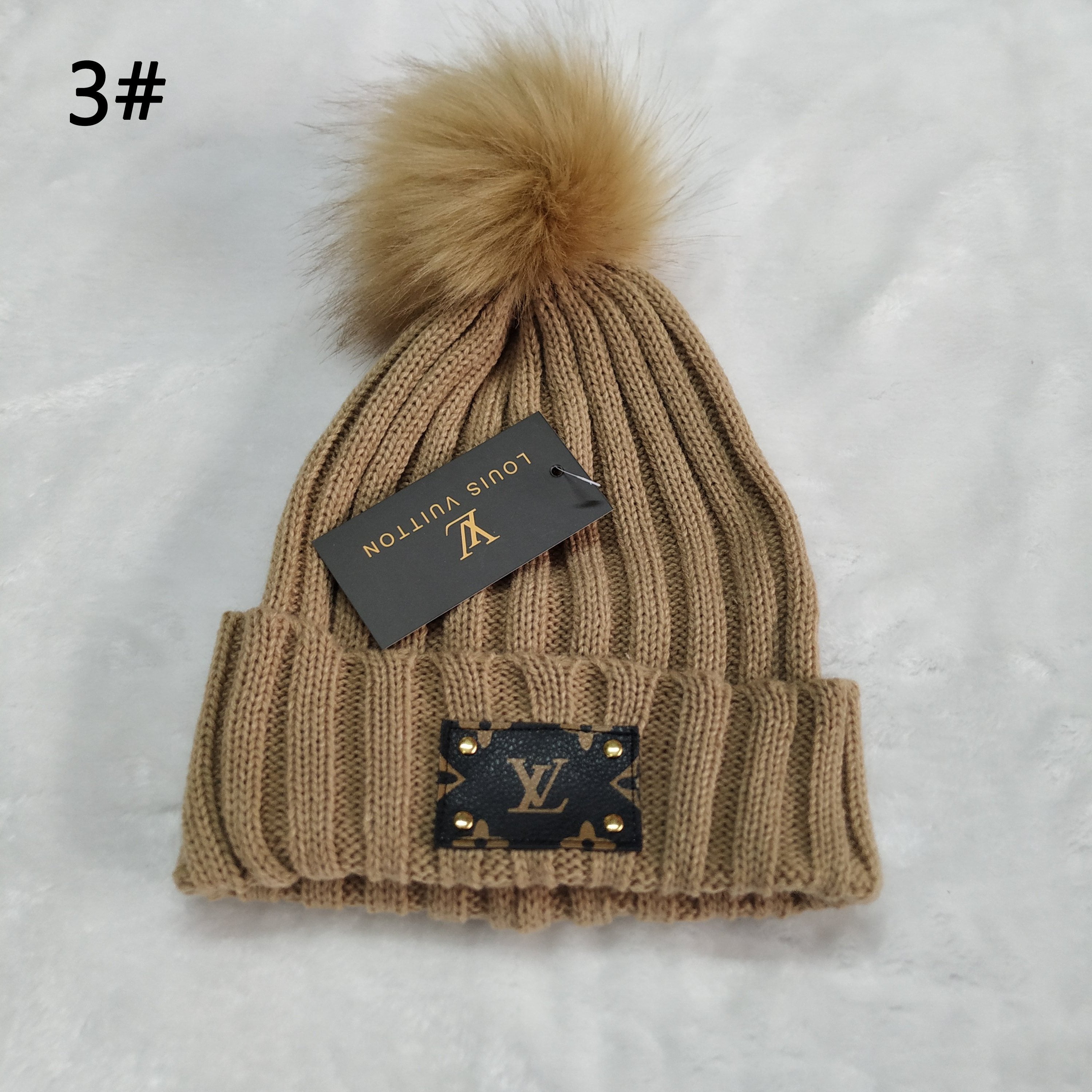 LV Louis Vuitton warm knitted beanie hat