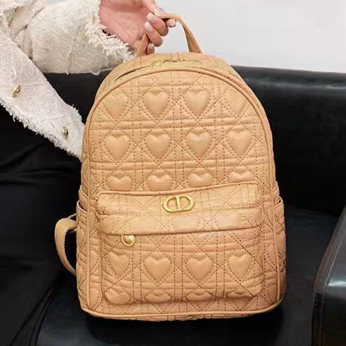 Dior CD Fashion Ladies Rhombus Handbag Shoulder Bag Backpack Sch