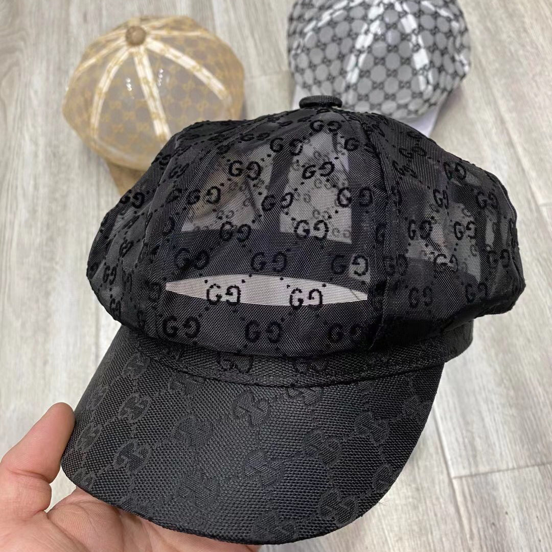 GG Men's and Women's Hollow Embroidered Letter Baseball Cap