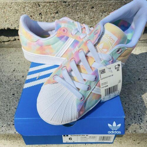 Adidas Superstar "Multicolor / Tie Dye" classic all-match shell-toe sneakers shoes