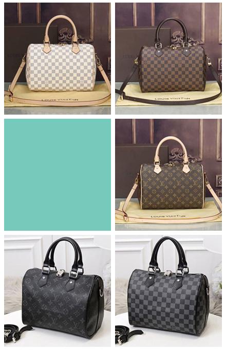 LV Louis Vuitton speedy 30 classic men and women zipper handbags