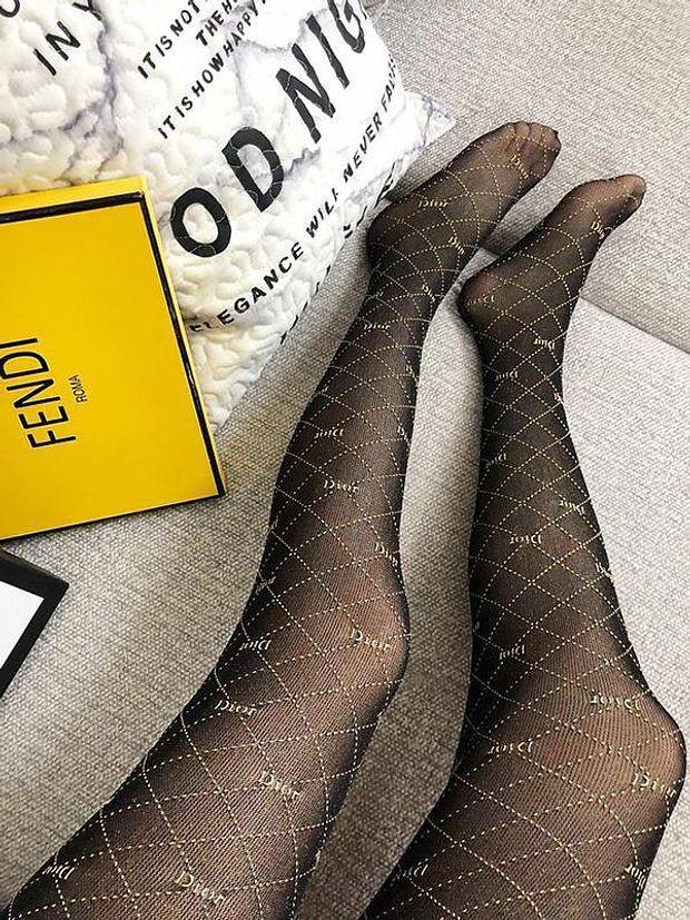 DIOR Fashion New More Letter Print Women Long Socks Stockings