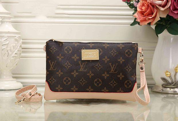 LV Louis Vuitton Stylish Women Men Office Bag Leather Handbag Wr