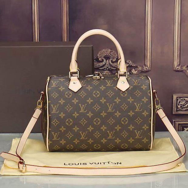 LV Louis Vuitton speedy 30 classic men and women zipper handbags