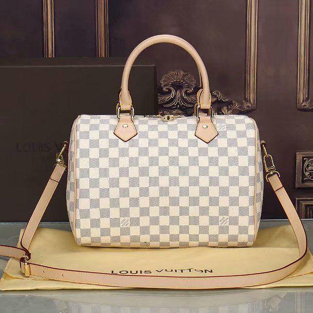 LV Louis Vuitton speedy 30 classic men and women zipper handbags