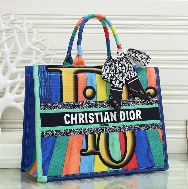 Dior Women Fashion Leather Handbag Tote Bag