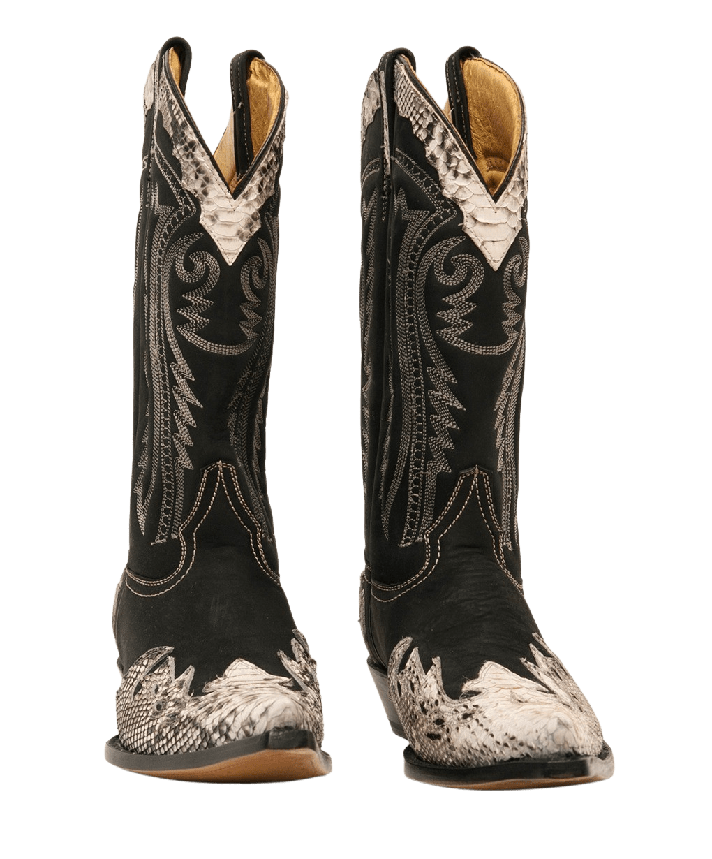 Western Støvler Pyton Skind Natur