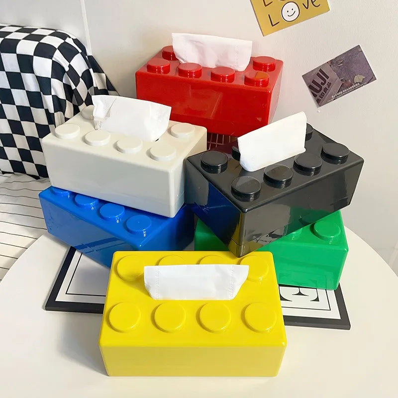 Building Block Tissue Cover|Tissue Box Container