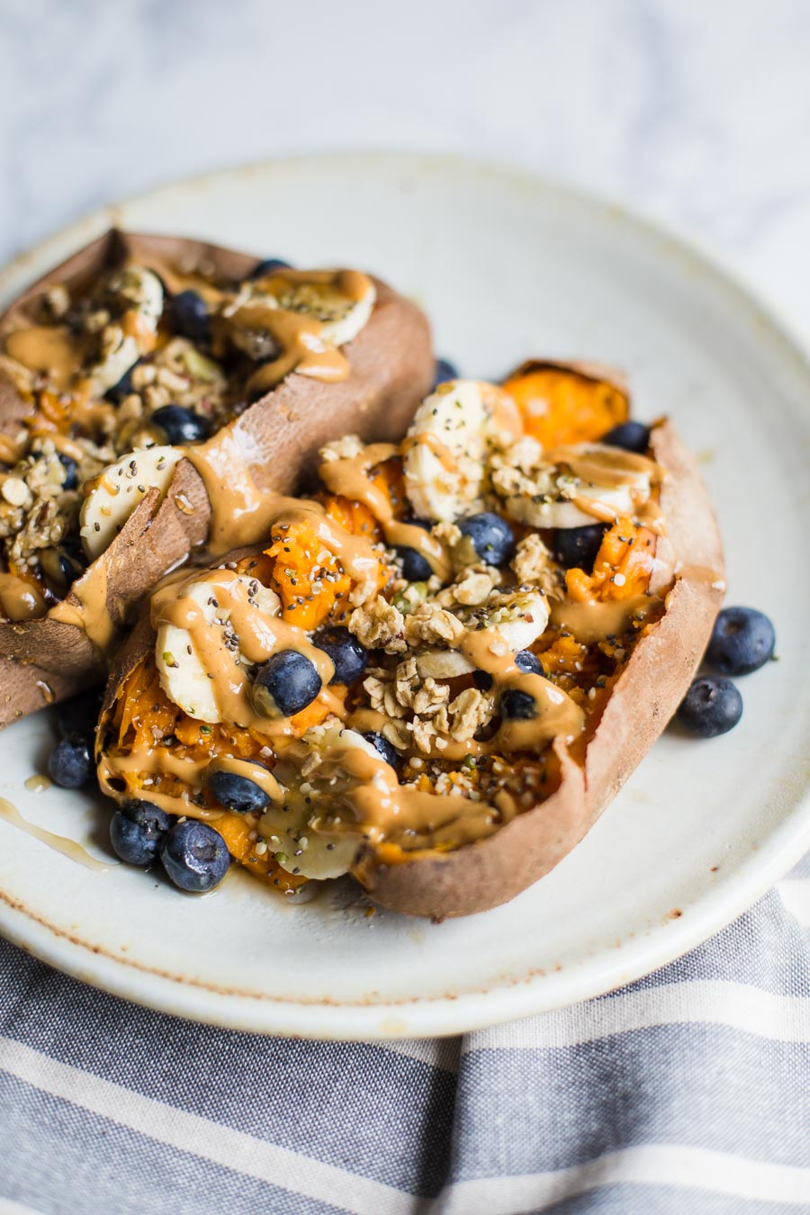 Food With Feeling Loaded Breakfast Sweet Potatoes for fun family breakfast