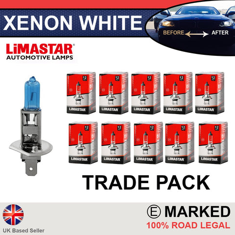 12v H1 448 Limastar Xenon White Halogen Bulbs (PAIR) – Custom LED  -Automotive LED, HID