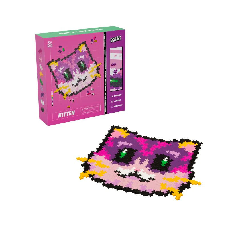 Puzzle by Number: Kitten