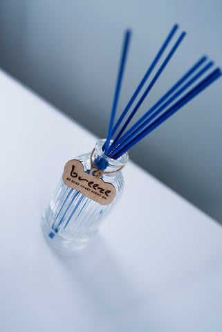 Deco Essential Oil Reed Diffuser with Blue Reeds