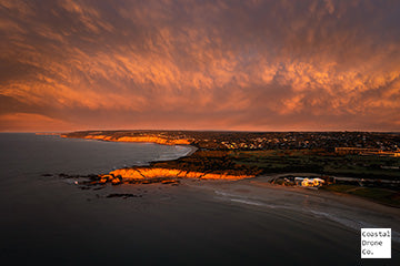 Sunrise at Torquay Beach by Coastal Drone Co.