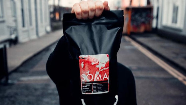 Bag Of Soma Coffee On Street