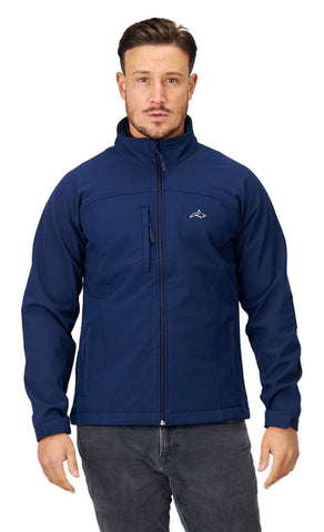 Killer Whale Premium Softshell Jacket for Men in Navy Blue