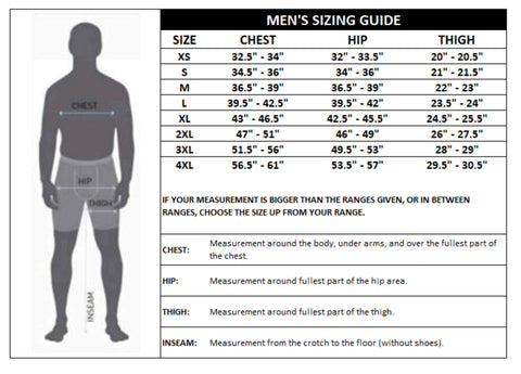 Sizing Charts - Genre Sports