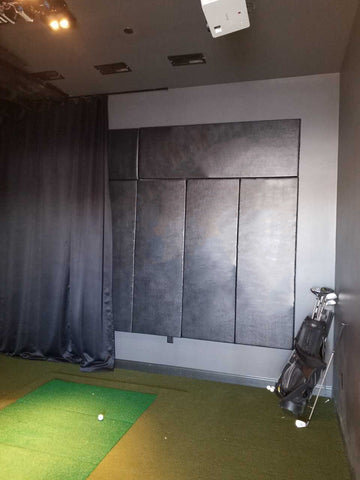 Wall safety pads for golf