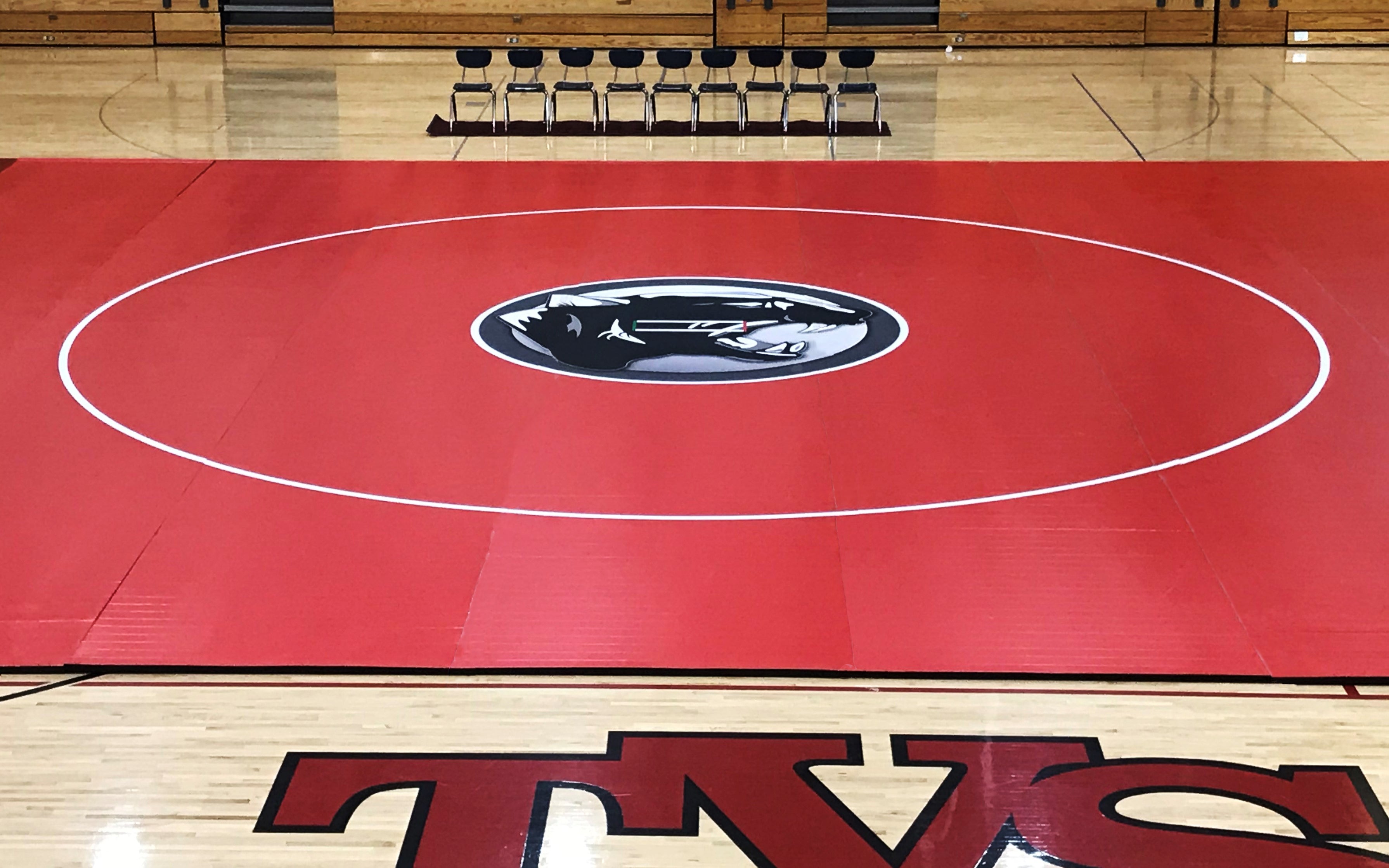 42' x 42' x 1 3/8" RollUp Wrestling Mat AK Athletic Equipment